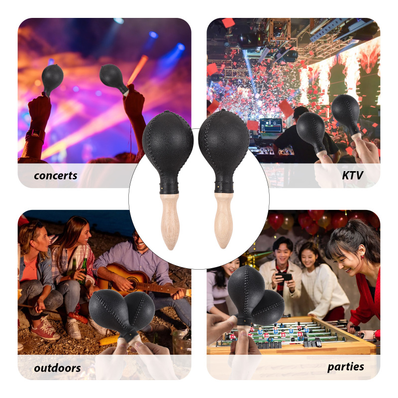 1Pair 25cm Maracas Sand Hammer - Musical Instrument Maraca ulasan dan harga