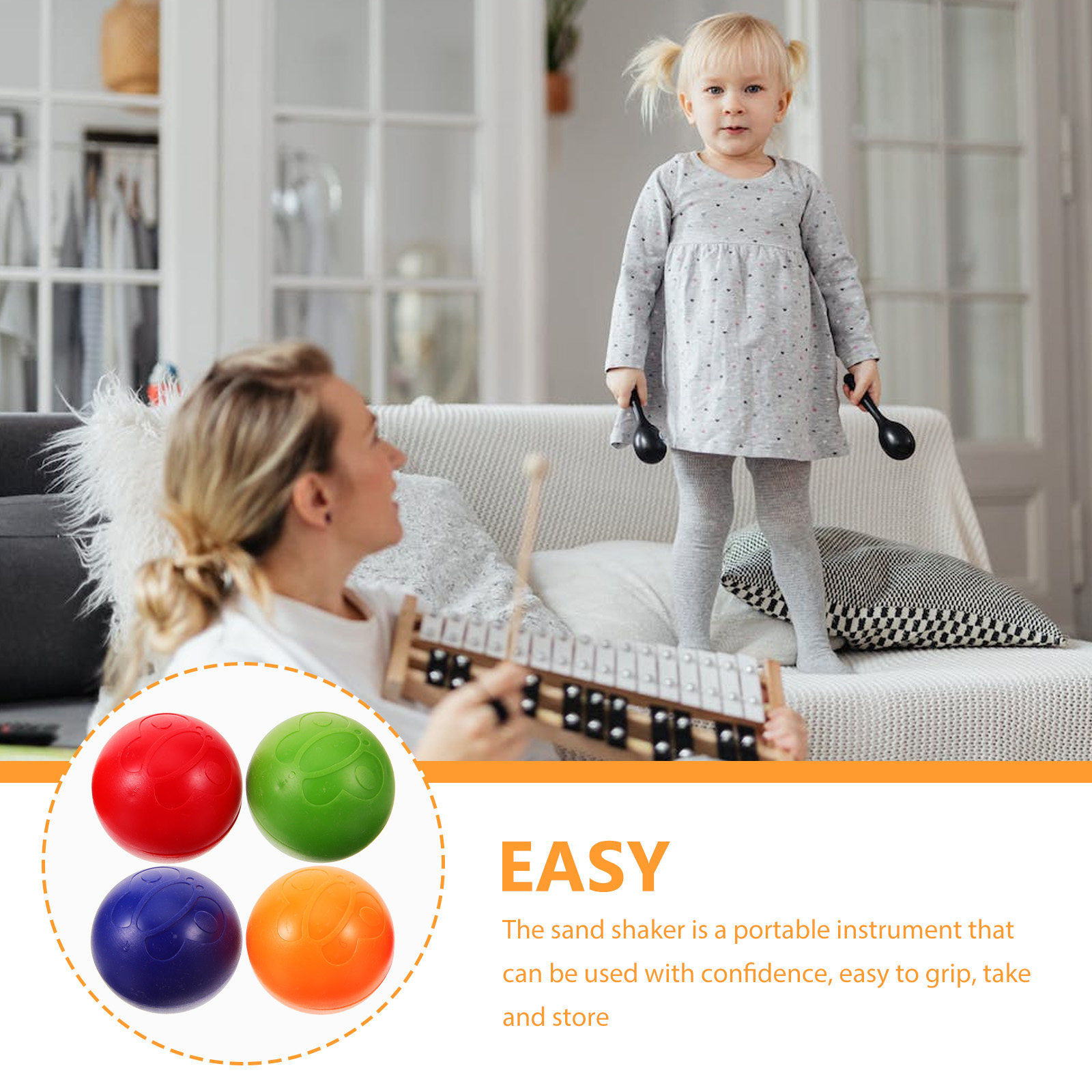 4Pcs Hand Shaker Balls Maracas - Musical Instrument Maraca ulasan dan harga