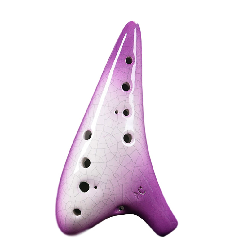 Purple Ceramics Ocarina 12 Hol - Musical Instrument Zelda ulasan dan harga