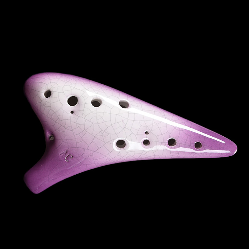Purple Ceramics Ocarina 12 Hol - Musical Instrument Zelda ulasan dan harga