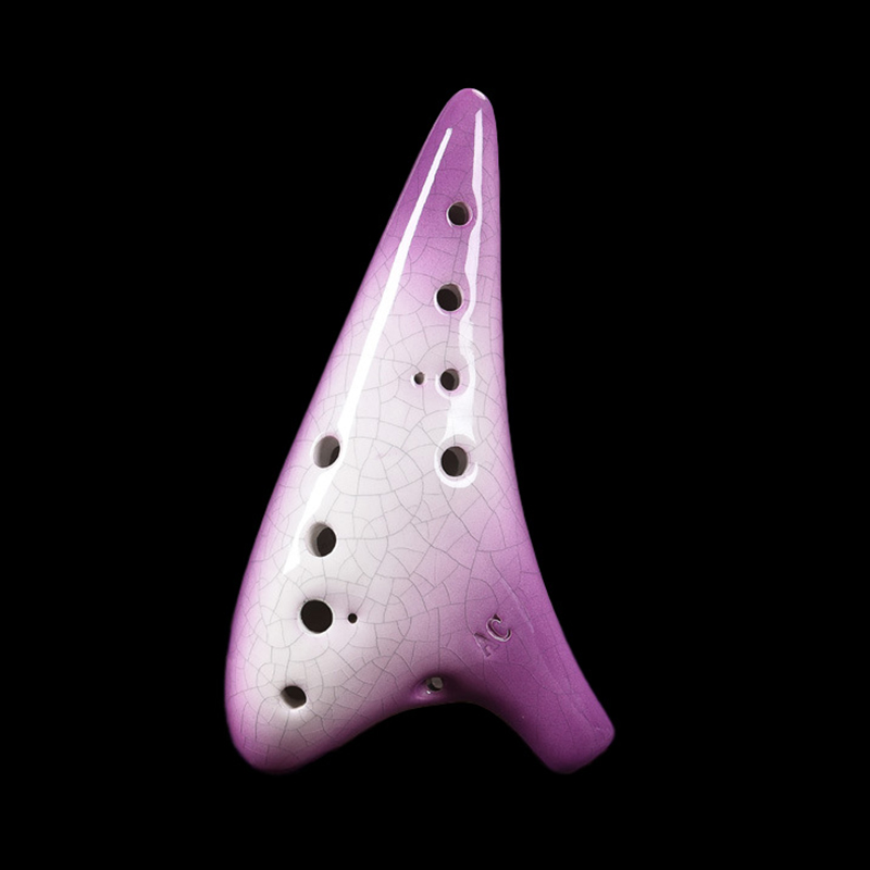 Purple Ceramics Ocarina 12 Hol - Musical Instrument Zelda ulasan dan harga