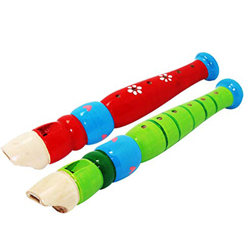 2pcs Wooden Flute 20cm Colorfu - Musical Instrument Fagot ulasan dan harga