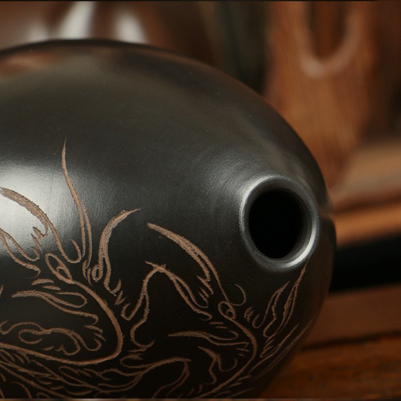 8 Holes Ocarina Black Portable - Musical Instrument Maraca ulasan dan harga