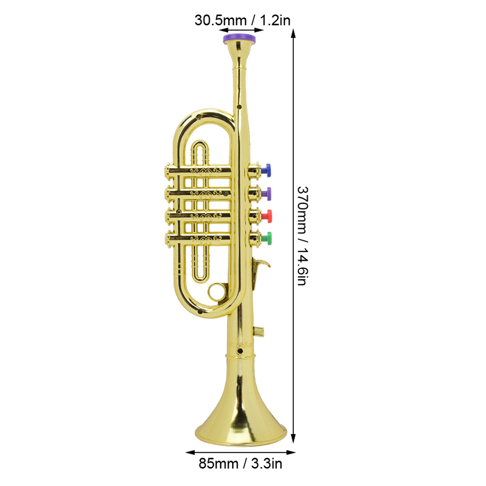 Kid Trumpet Golden Coated Plas - Musical Instrument Fagot ulasan dan harga