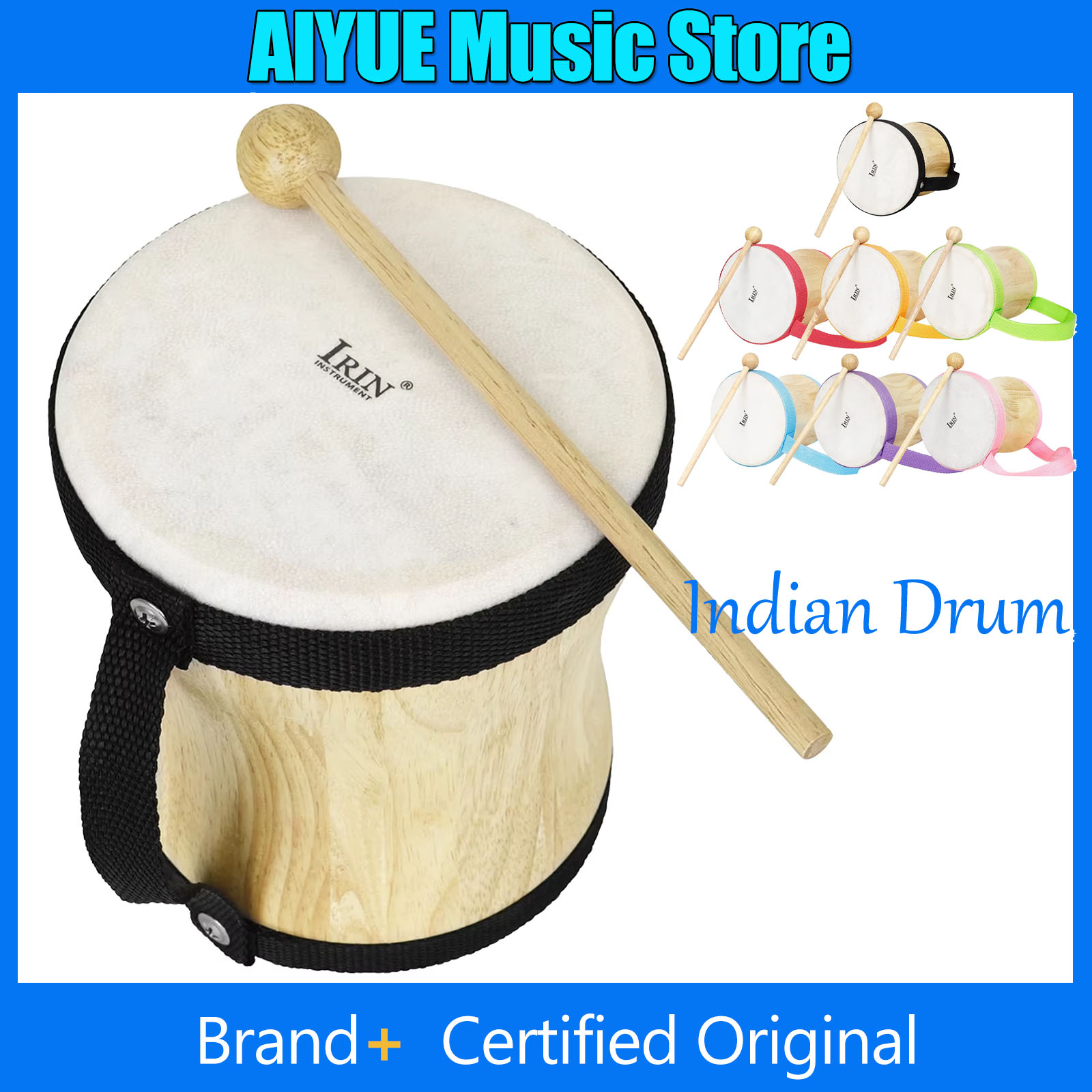 IRIN Indian Drum Wooden Sheeps - Musical Instrument Indian ulasan dan harga